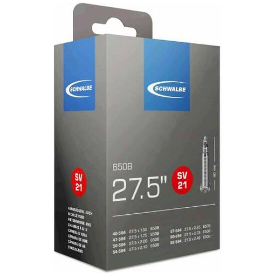 Schwalbe Binnenband 27.5" mtb Schw SV21 Fransventiel 650B Zwart