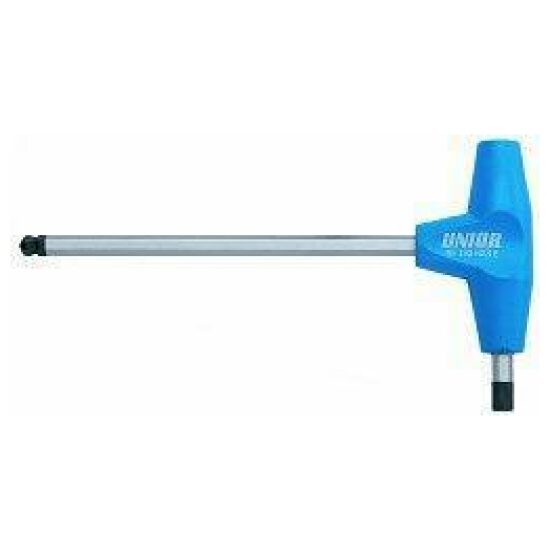 Unior GRS INBUSSLEUTEL BOLKOP T MODEL .0MM INL Zilver/blauw - Afbeelding 3