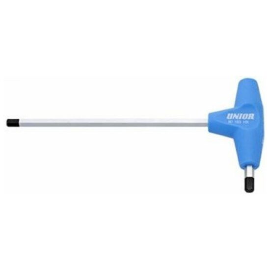Unior GRS INBUSSLEUTEL T MODEL .0MM INL Zilver/blauw - Afbeelding 3