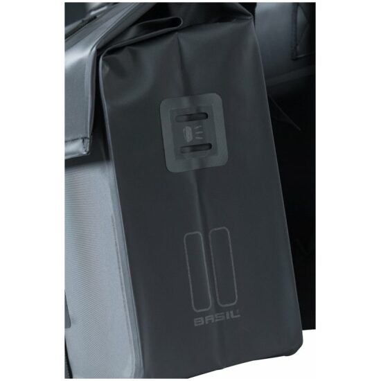 Basil Tas dubbel urban dry fietstas Matt Black - Afbeelding 7