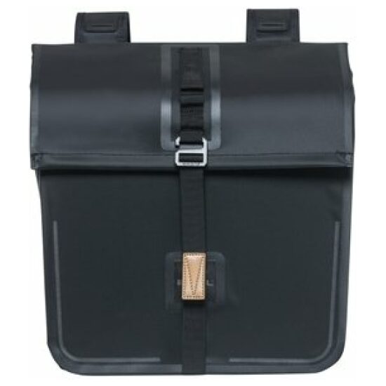 Basil Tas dubbel urban dry fietstas Matt Black - Afbeelding 6