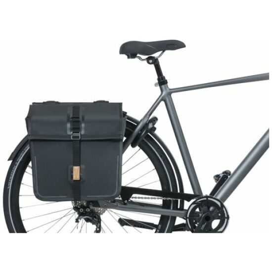 Basil Tas dubbel urban dry fietstas Matt Black - Afbeelding 4