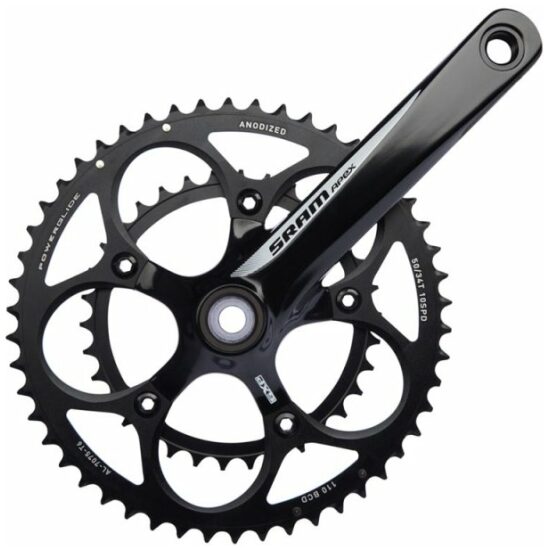 Sram CRANKSTEL APEX GXP 10V 170 39/53 WHITE Zwart