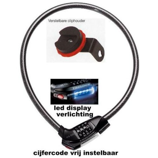 Trelock SLOT KABEL 85X15 CODE KS210