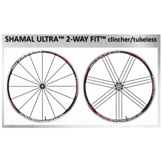 Campagnolo WIELSET 28 CA SHAMAL ULTRA 2-WAY FIT ZW 9/10/11V ZWART