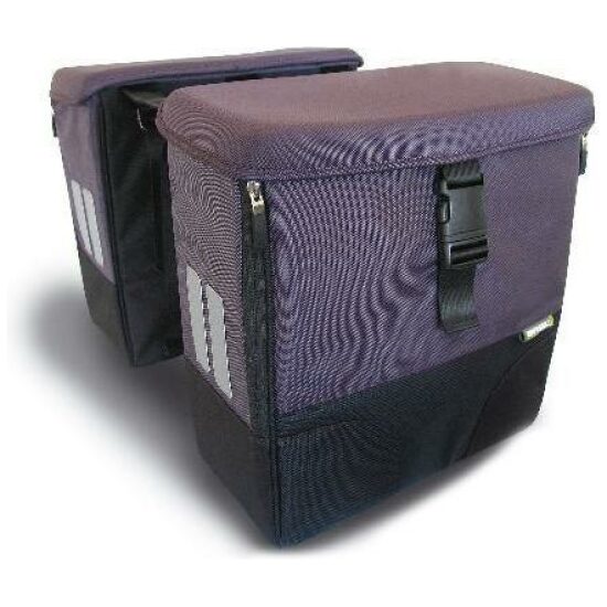 Basil TAS DUBBEL(DUO)36L AUBERG.PRESTON AUBERGINE
