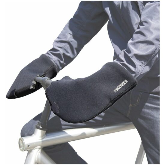Ds Covers Handwarmers 'moffen' DS straight arcs (recht stuur) Zwart - Afbeelding 2
