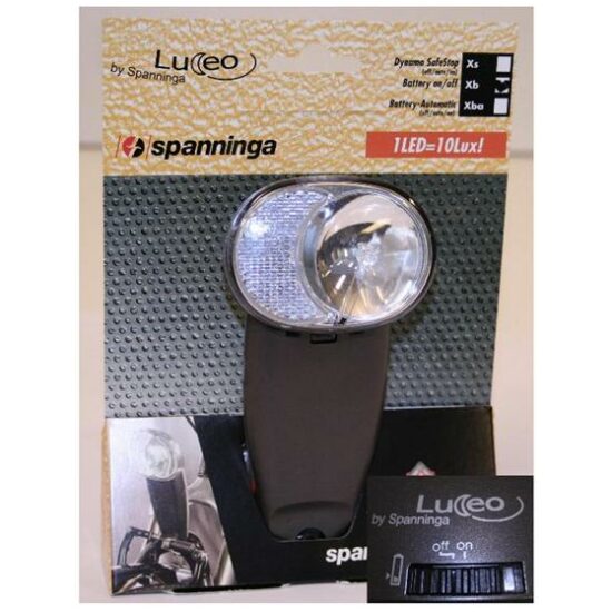 Spanninga KOPLAMP SPAN LUCEO XB LED BATT KB Grijs