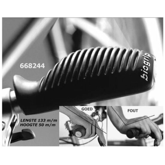 Biogrip HANDVAT FIETS ZW DS STEL ZWART