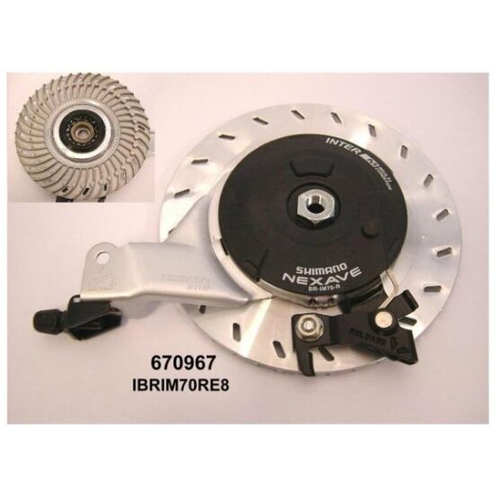 Shimano ROLLERBRAKE ACHTER IM70 NEXAVE NEXUS MET COOLING DISC 8SP BRIM70 GAZ.