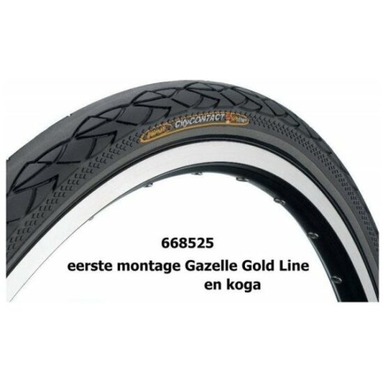 Continental BUB 28X13/8 CO 37-622 R CITYCONTACT ZW ZWART