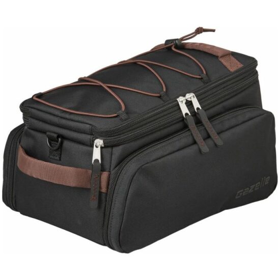 Gazelle Dragertas Gaz Trunkbag MIK zwart/bruin 35ltr 34.5x24x20 551194700
