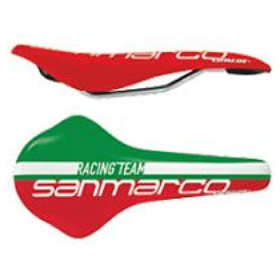 Selle San Marco ZADEL SM 2012 CONCOR RACING TEAM WORLD GR/WI/RO GROEN/WIT/ROOD