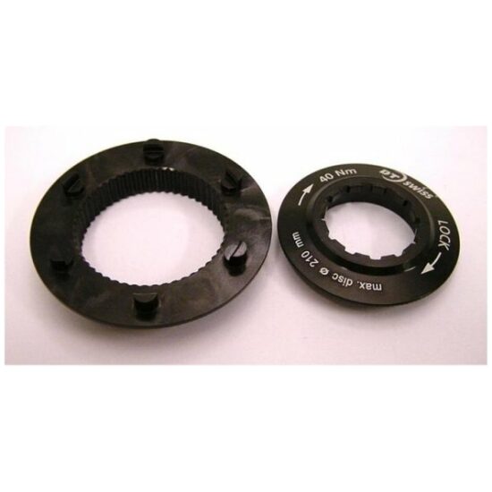 Dt Swiss NAAFD DT CENTER LOCK ADAPTER 6 NOKS ZW ZWART