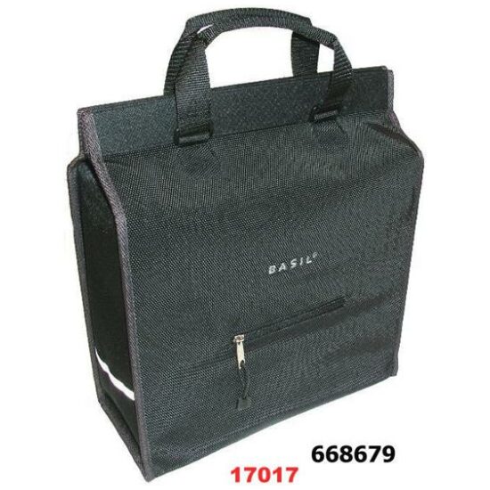 Basil MIRA SHOPPER AFGEROND MODEL Zwart