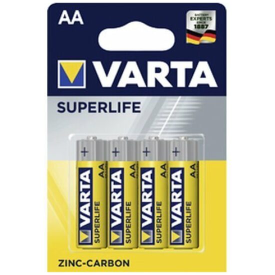 Varta BATT VA SUPERLIFE R6P AA PENLITE KRT A 4 Geel
