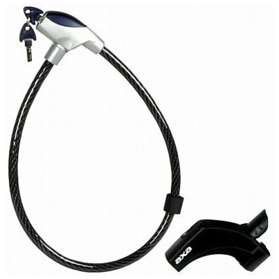 Axa SLOT KABEL FERROX 90/15 M/HOUDER ZWART