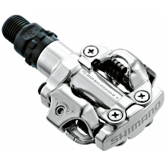 Shimano Pedalen SPD Shim PD-M520 m/plaatjes SM-SH51 ZILVER