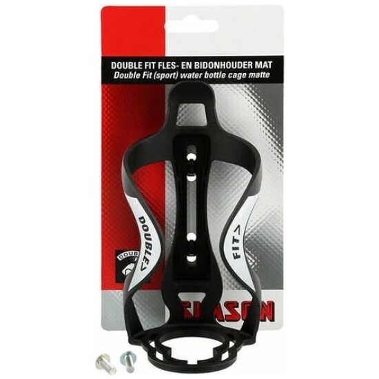 Simson 021061 Double Fit Fles- en bidonhouder mat Zwart