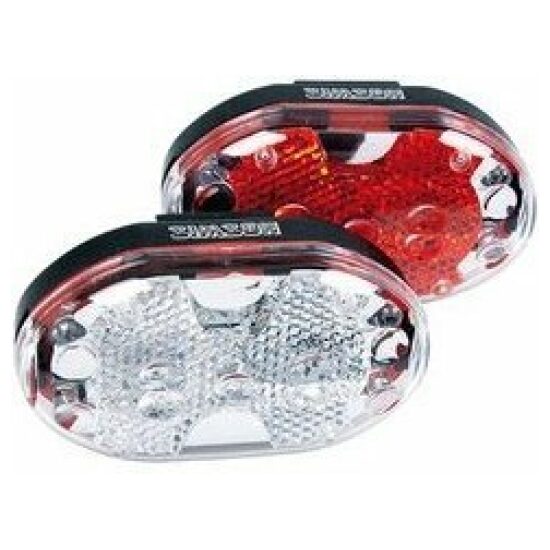 Simson Lampset batt 5-Led 'Duo Ledje' wit/rood 020757 Wit / Rood