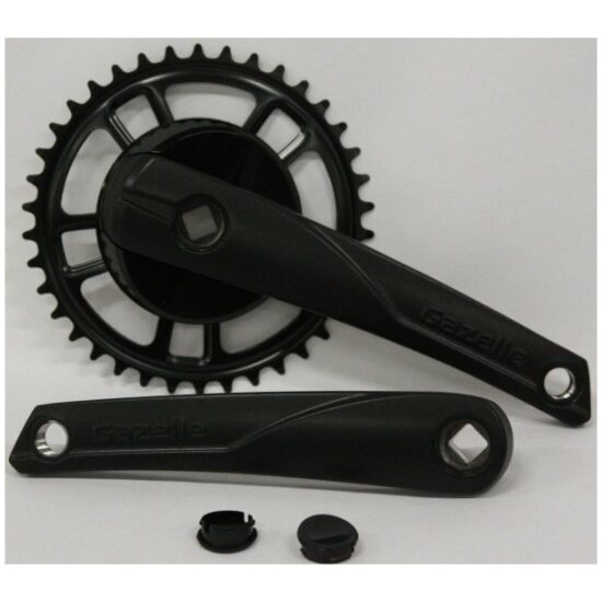 Gazelle Crankset 38T/170 Gaz New Strixvaria zwart 37131610050