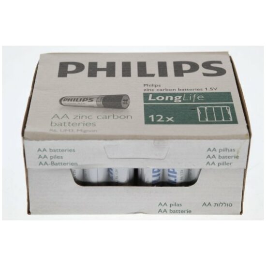 Philips Batterij 1.5V AA penlite Longlife R6 UM3 Mignon p/stuk bulk (wp48)