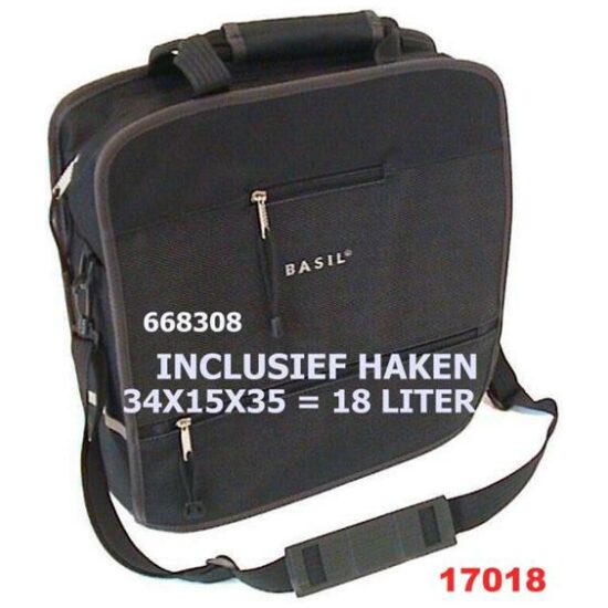 Basil TAS SHOPPER MAKA 18LITER ZWART