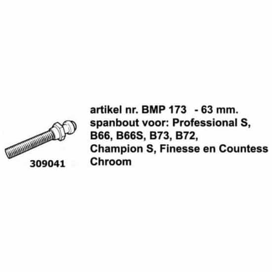 Brooks ZADED SPANBOUT B17/66/72/73 CHROOM