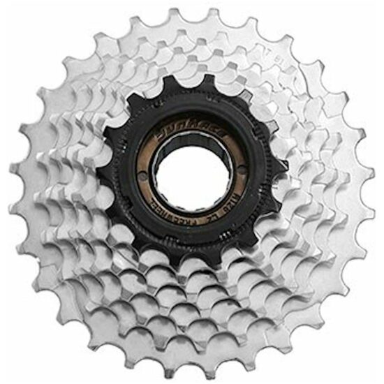 Sunrace freewheel 14-28t 6 speed zinc Chroom