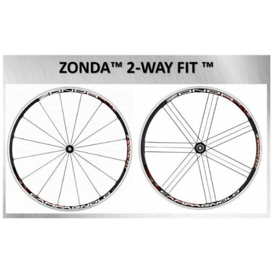 Campagnolo WIELSET 28 CA ZONDA 2-WAY FIT 9/10/11V 2010 ZWART