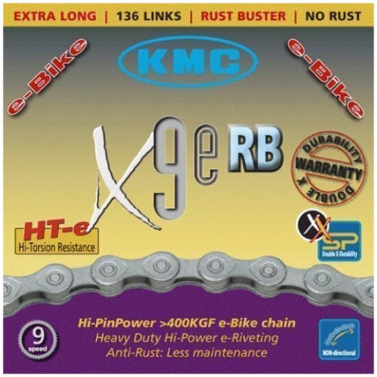Kmc KETTING 9V 11/128 X9 E-BIKE RB 136 Grijs