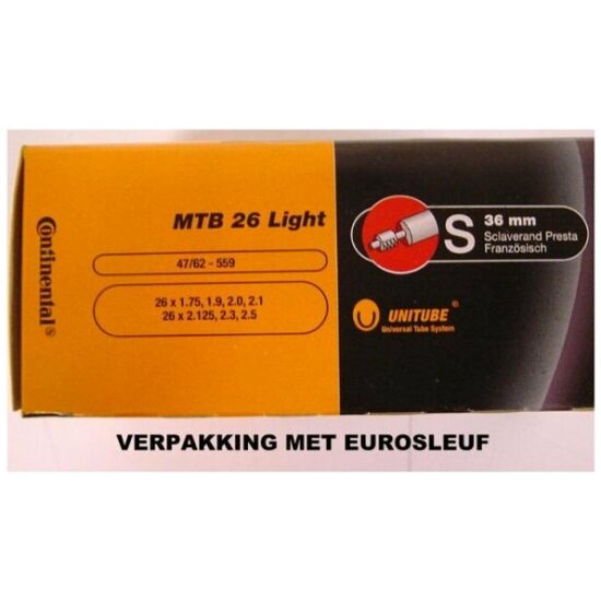 Continental BIB 26X175-250 CO SV (42) LIGHT ZWART