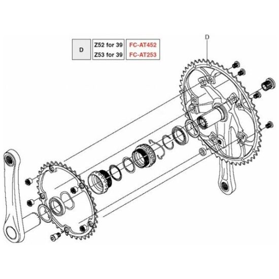 Campagnolo KETT BLAD 53 CA ATHENA ALM 11V FC-AT253