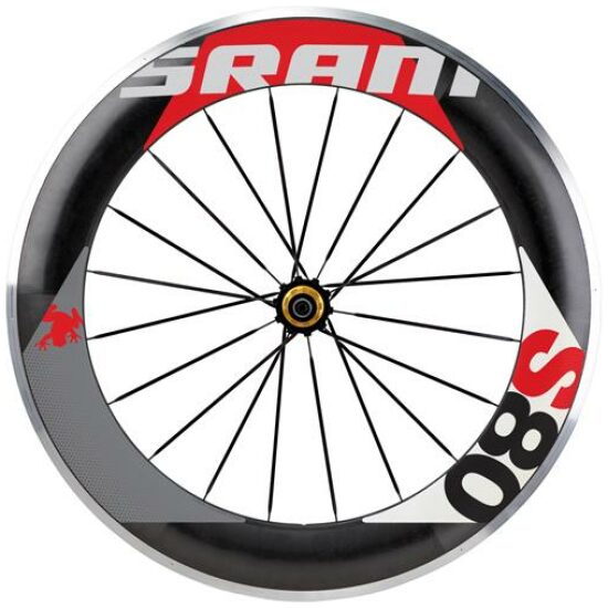 Sram Achter Carbon Wiel ROOD