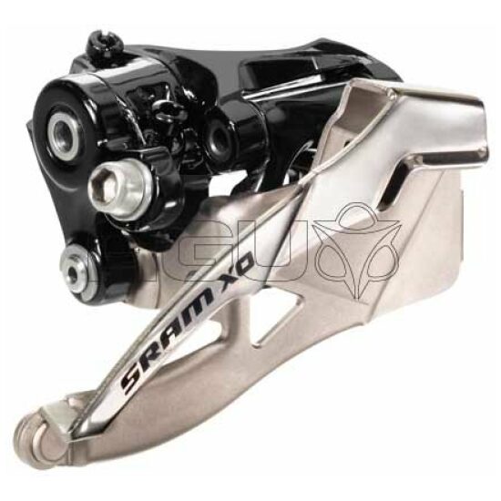 Sram DERAILLEUR V X0 10V DIRECT S3 2X10 TOP 42T ZWART/ZILVER
