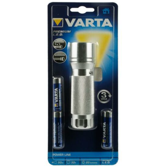 Varta ZAKLAMP PREMIUM LIGHT LED ZILVER