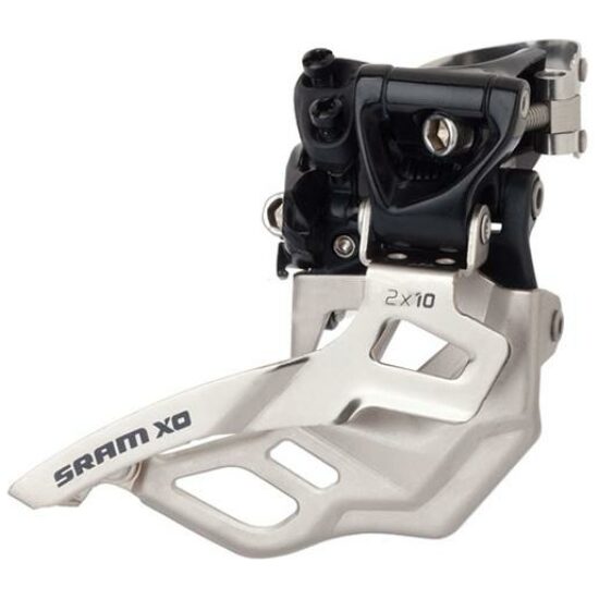 Sram DERAILLEUR V X0 10V DIRECT 2X10 HOOG DUAL 38T ZWART/ZILVER