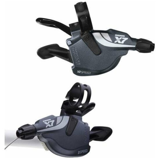 Sram VERSTELLERSET X7 TRIGGER 10V 3X10 GREY Grijs