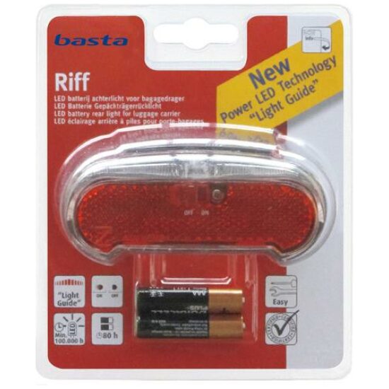 Basta ACHTERLICHT RIFF LED BATT KRT