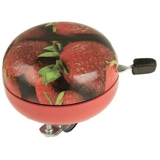 Merkloos BEL DING DONG STRAWBERRY 80MM ROOD