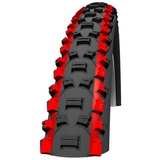 Schwalbe BUB 26X225 SC 57-559 NOBBY NIC ZW/RO VW ROOD / ZWART