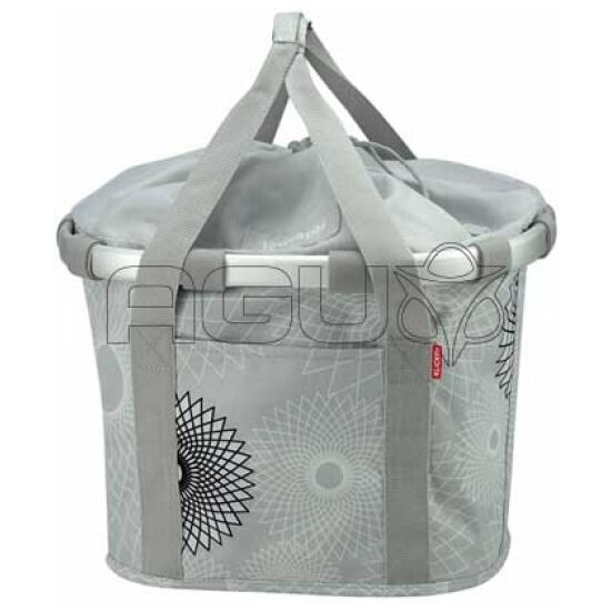 Klickfix MANDTAS BIKEBASKET CRYSTAL LGR Crystals Light Grey