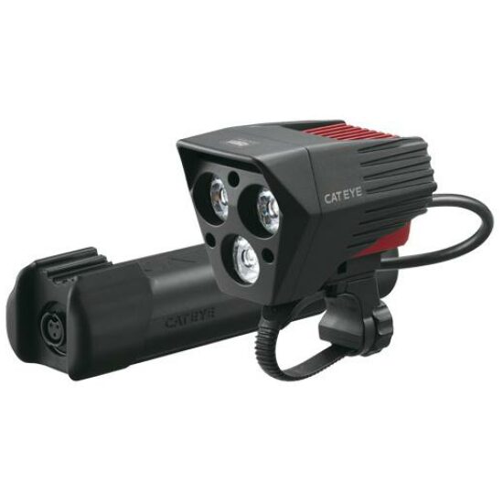 Cateye KOPLAMP CAT EL930RC SUMO3 3 MULTI LED ACCU ZWART