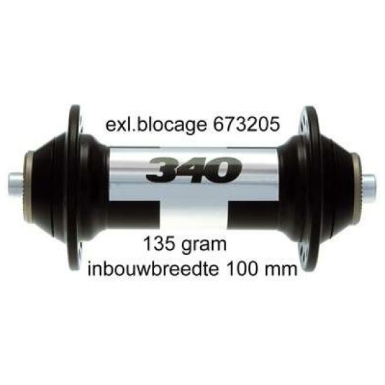 Dt Swiss NAAF DT V 340 RACE/ATB 32G 100/5MM ZWART