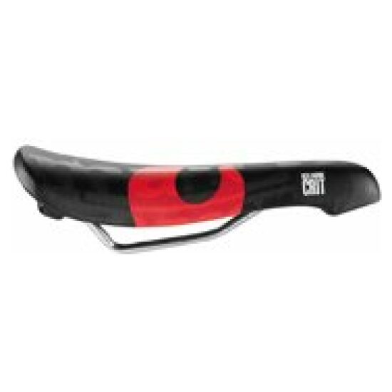 Selle San Marco ZADEL SM 2012 CONCOR LIGHT RED HOOK ZW ZWART/RODE HAAK