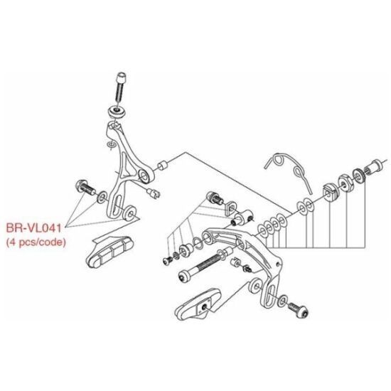 Campagnolo REMD CA BOUTSET REMSCHOEN VELOCE BR-VL041 DS A 4