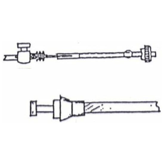 Xlc KABEL TROMMEL A 6223R PEER TAPEIND RUBBER Zwart