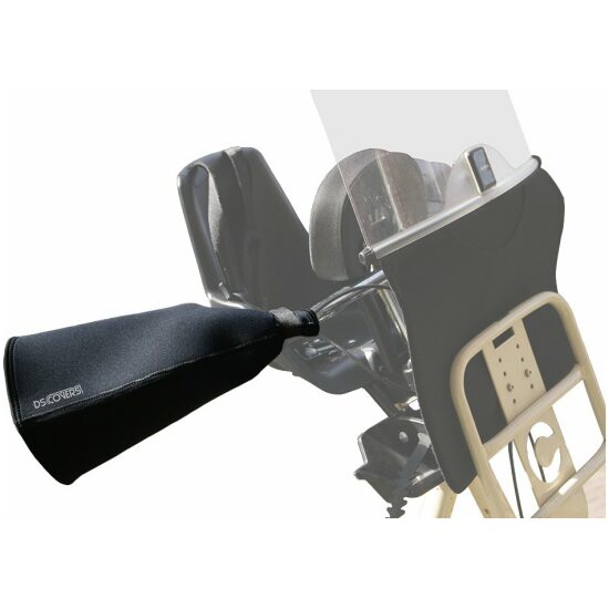 Ds Covers Handwarmers 'moffen' DS curved arcs (gebogen stuur) Zwart - Afbeelding 2