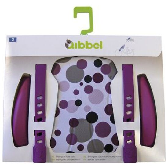 Qibbel Zitje Widek stylingset luxe achte dots purple Paars