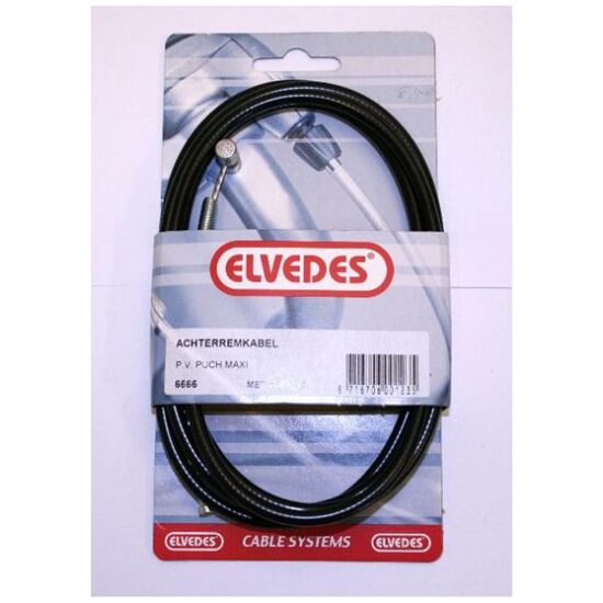 Elvedes Rem Achter Compleet Kabel ZWART